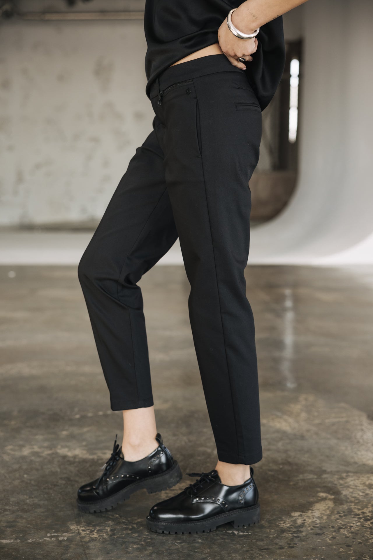 

Pantalon slim Femme Willow Polyneo black | Freeman T. Porter