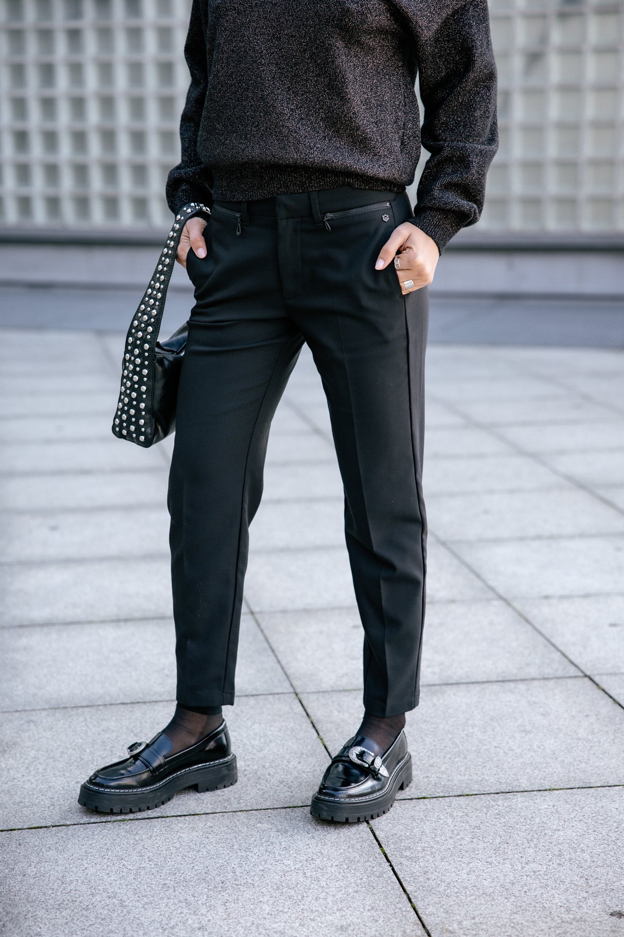 

Pantalon slim Femme Willow Polyneo black | Freeman T. Porter