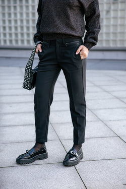 

City-Slim-Hose 7/8 Damen Willow Polyneo black | Freeman T. Porter