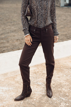 

City-Slim-Hose 7/8 Damen Willow Polyneo chocolate torte | Freeman T. Porter