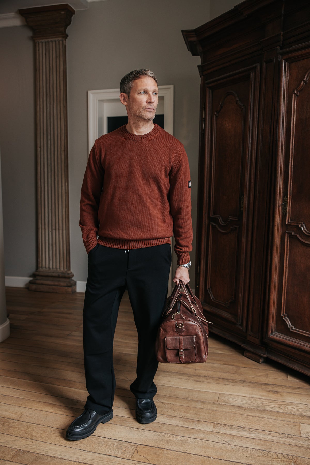 

Pantalon relax Homme Sawyer Comfy black | Freeman T. Porter