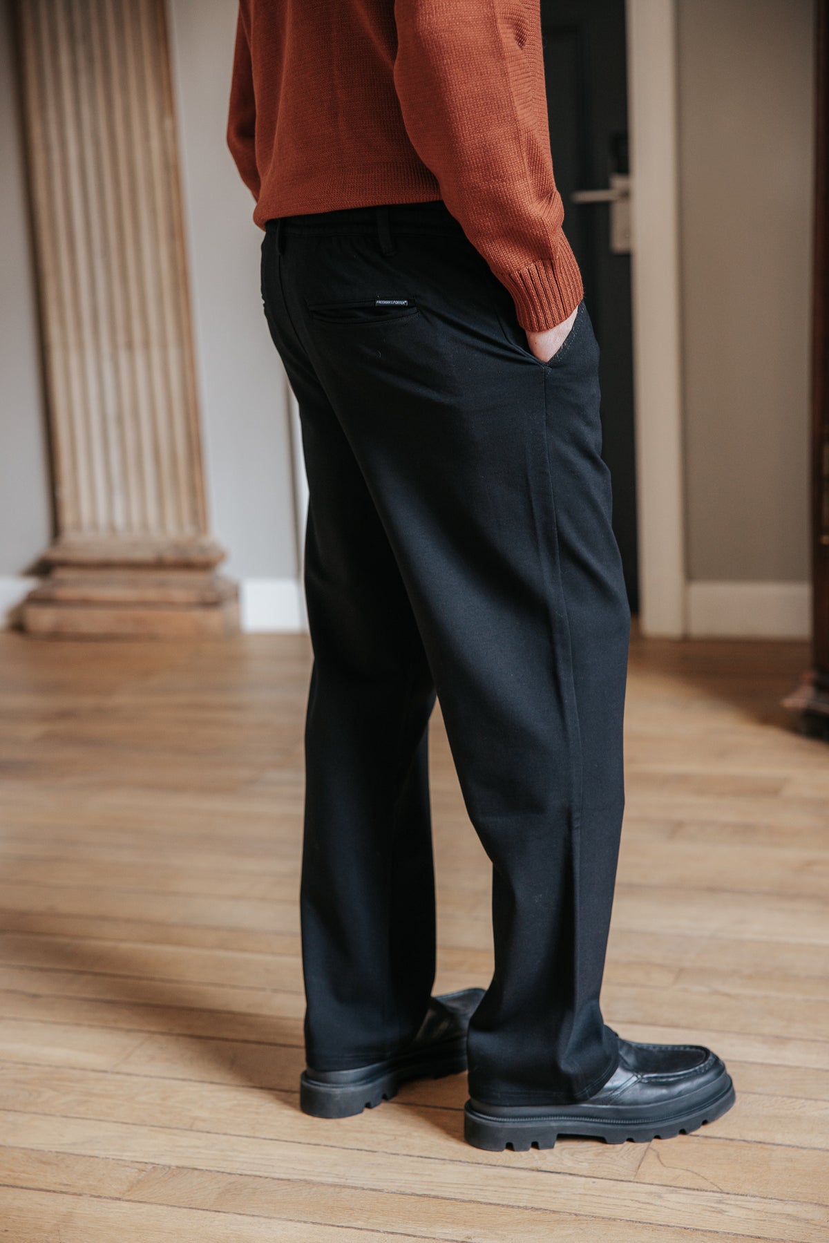 

Pantalon relax Homme Sawyer Comfy black | Freeman T. Porter