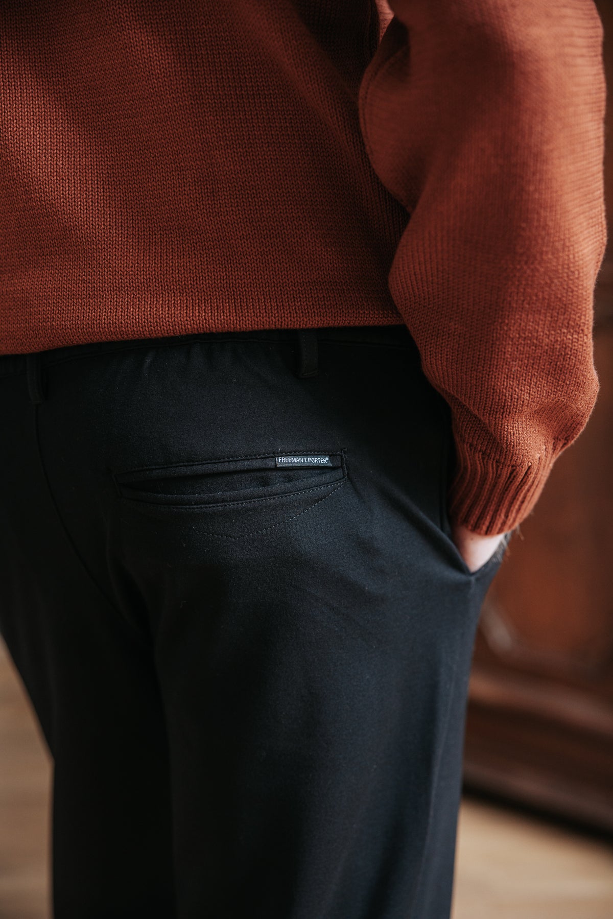 

Pantalon relax Homme Sawyer Comfy black | Freeman T. Porter