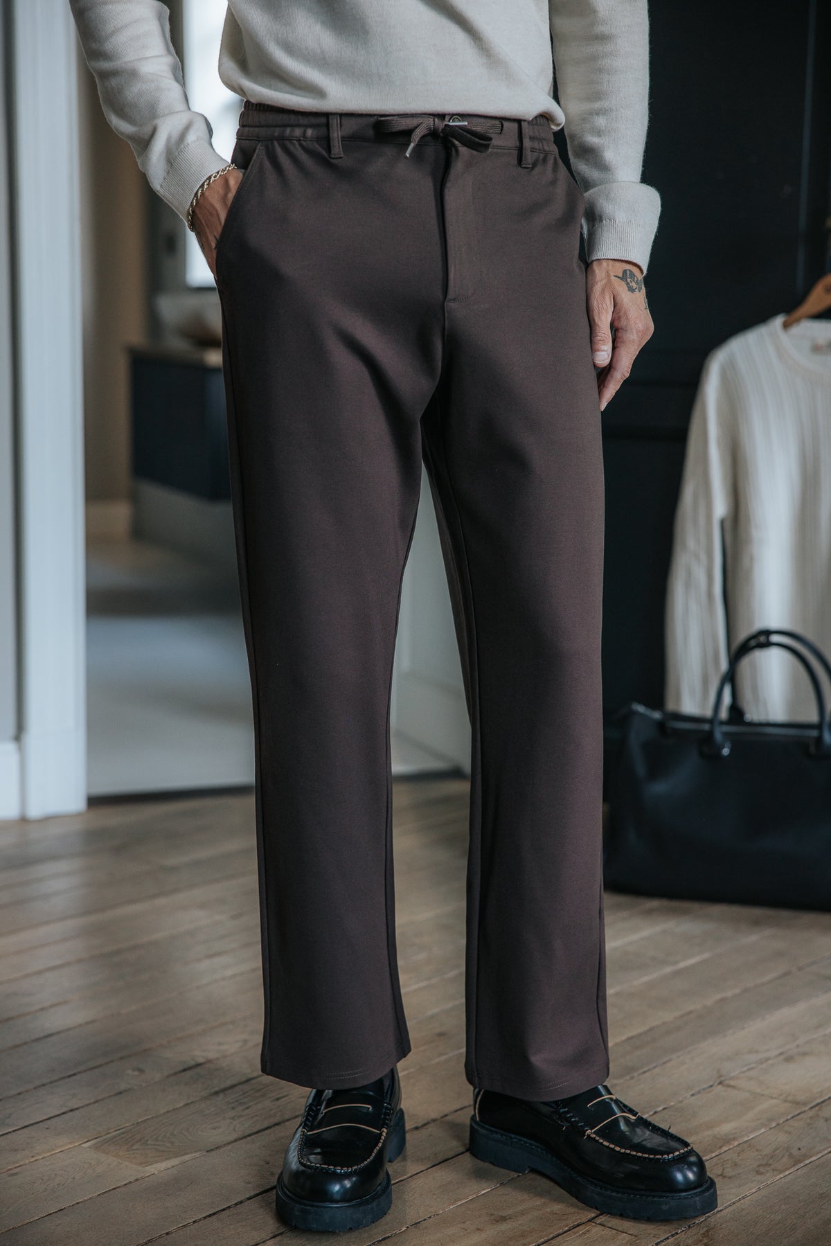 

Pantalon relax Homme Sawyer Comfy chocolate torte | Freeman T. Porter