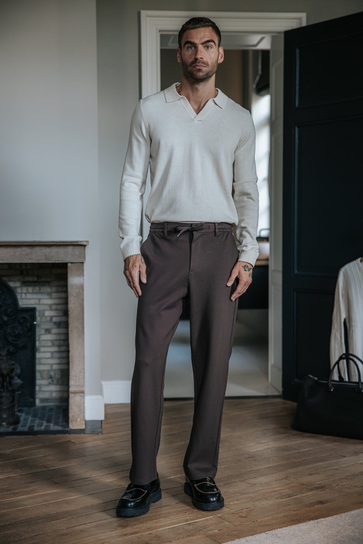 

Pantalon relax Homme Sawyer Comfy chocolate torte | Freeman T. Porter