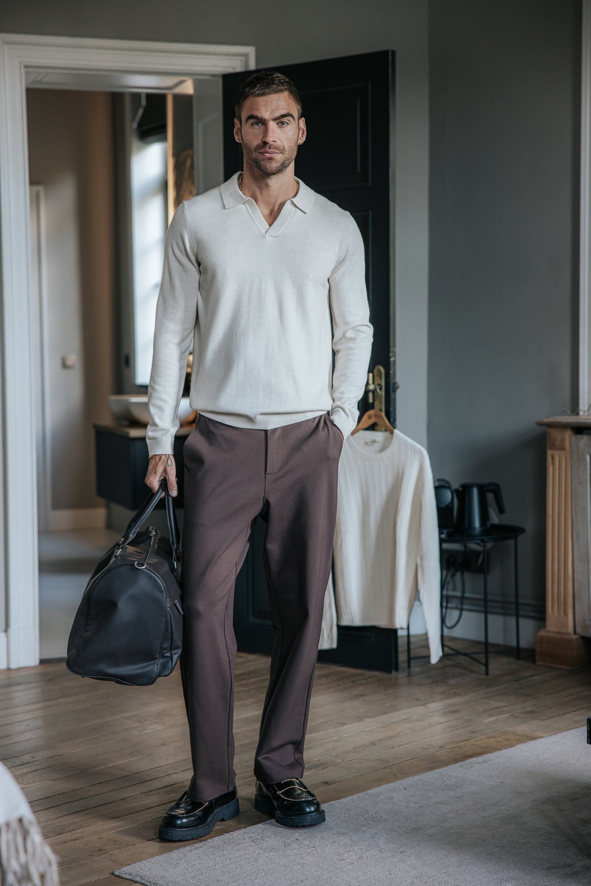 

Pantalon relax Homme Sawyer Comfy chocolate torte | Freeman T. Porter