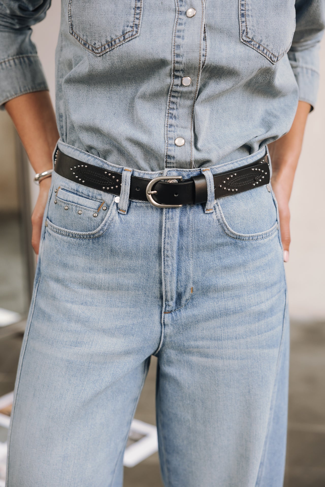

Vaqueros pierna globo Mujer Nettie Denim maori | Freeman T. Porter