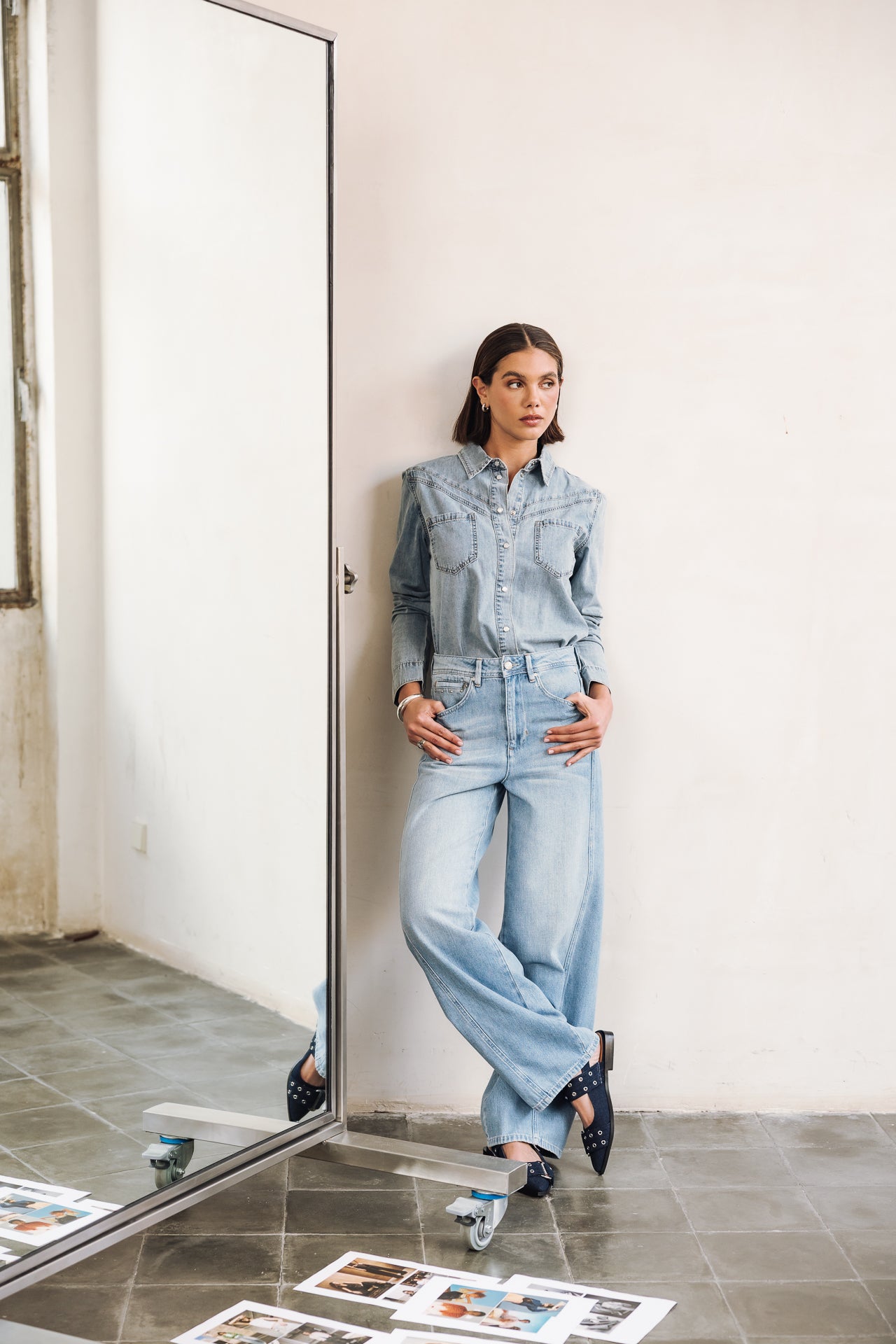 

Vaqueros pierna globo Mujer Nettie Denim maori | Freeman T. Porter