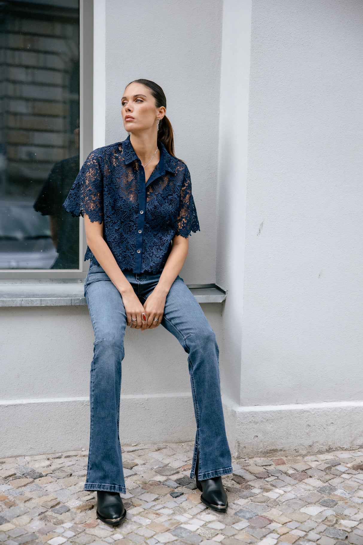 

Jeans bootcut Femme Karolina sirena | Freeman T. Porter