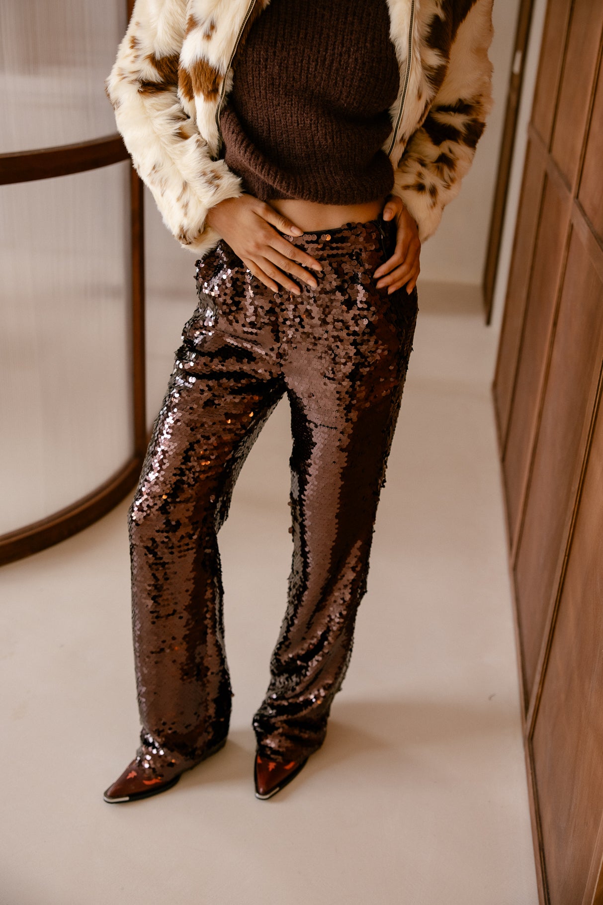   
            

Pantalon city bootcut Femme Roma Party brown | Freeman T. Porter
          