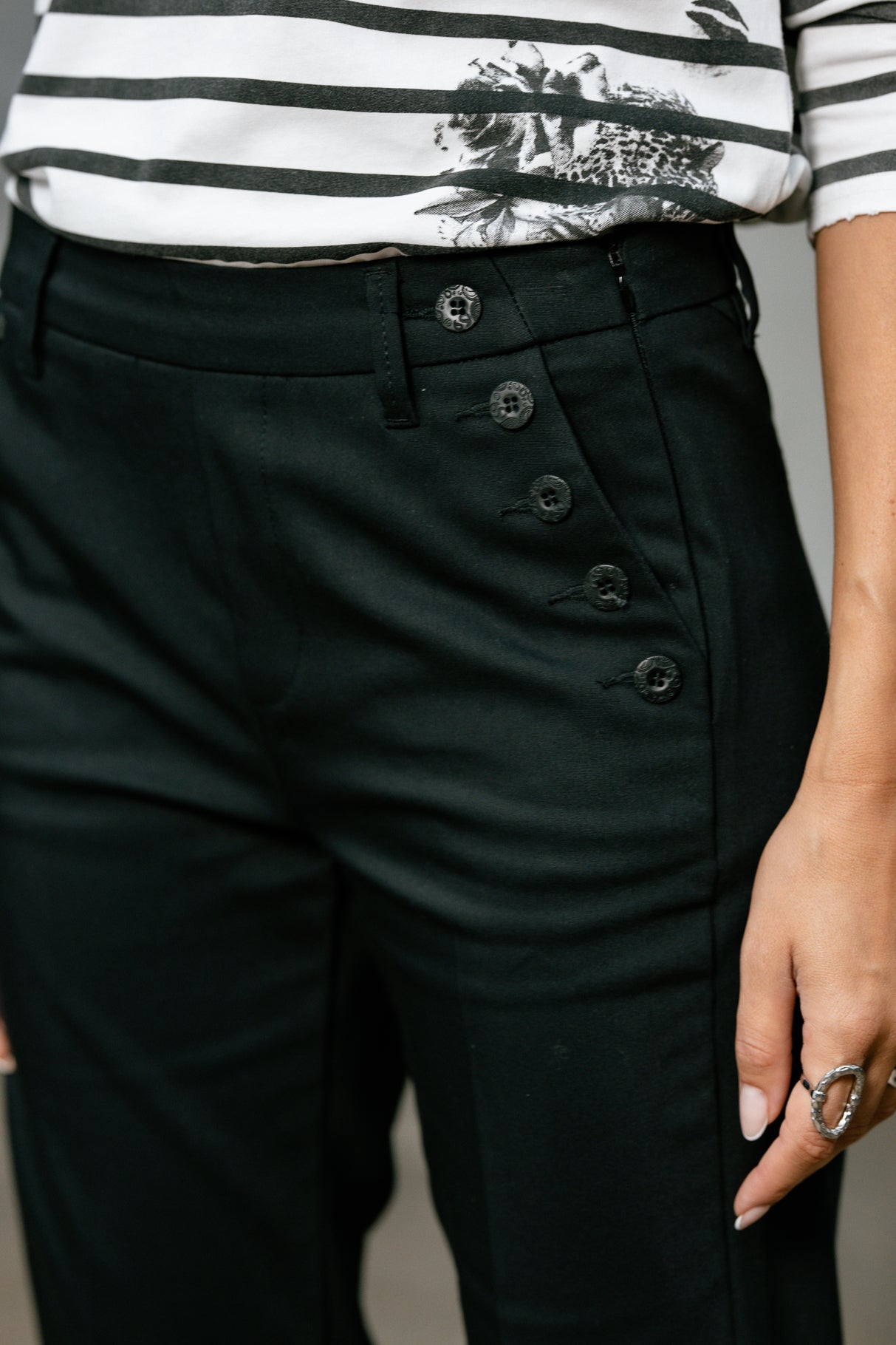

Pantalones bootcut Mujer Roma Polyneo black | Freeman T. Porter