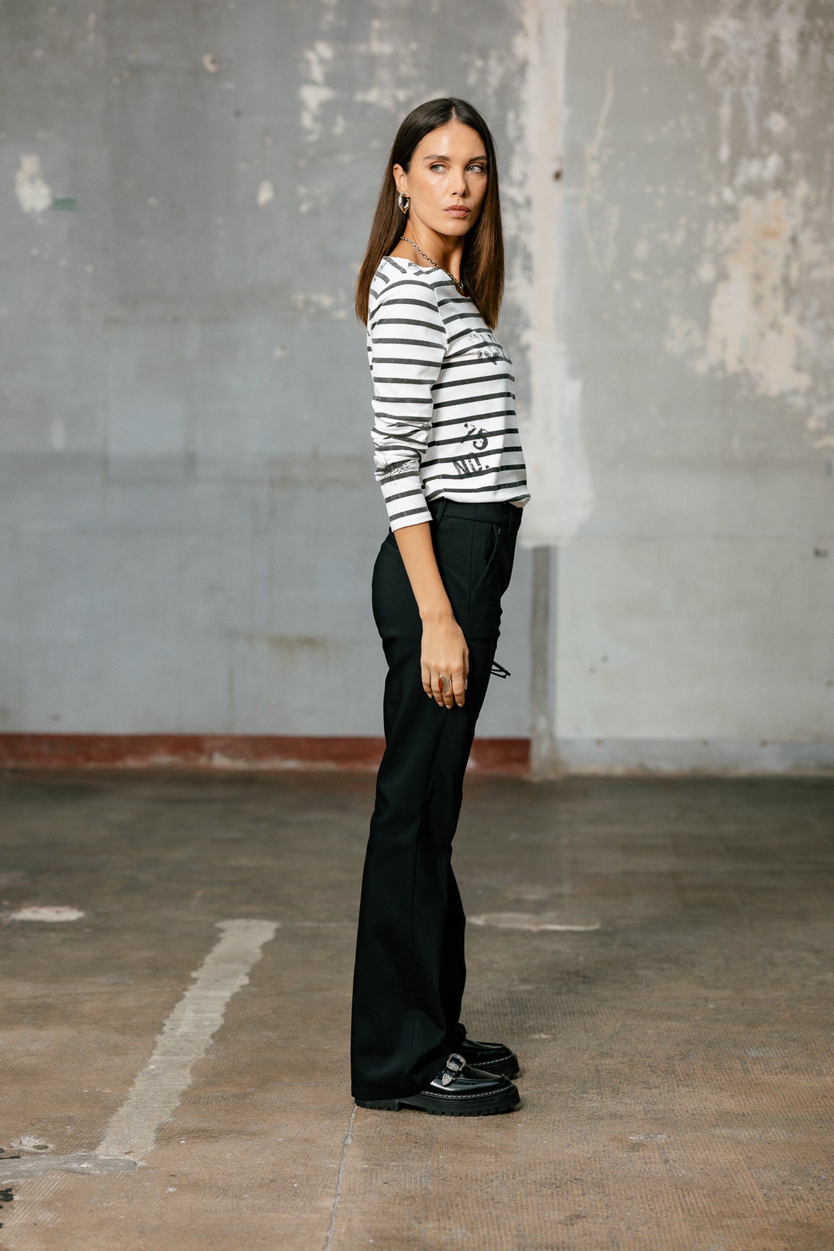 

Pantalones bootcut Mujer Roma Polyneo black | Freeman T. Porter