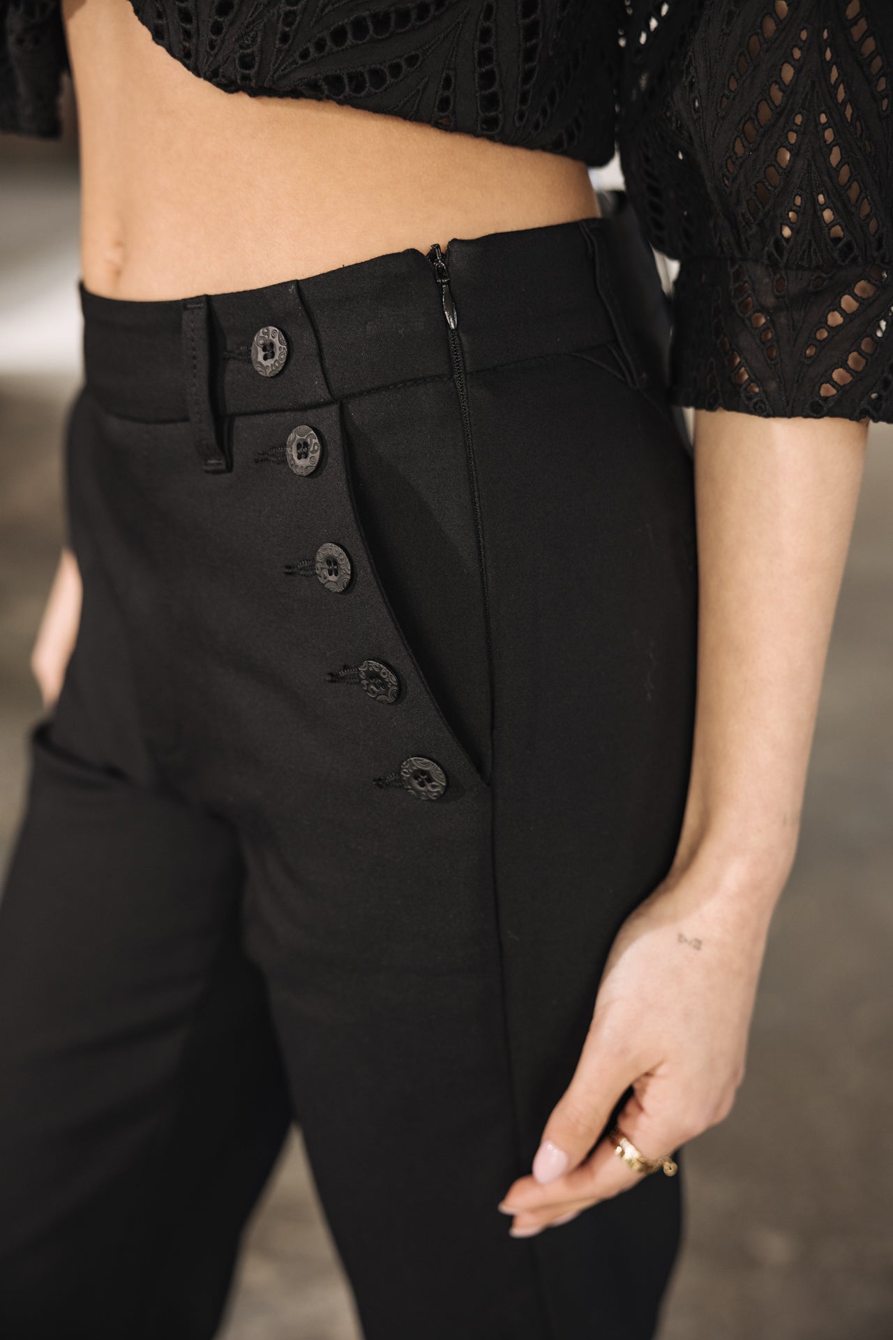

Bootcut pants Woman Roma Polyneo black | Freeman T. Porter