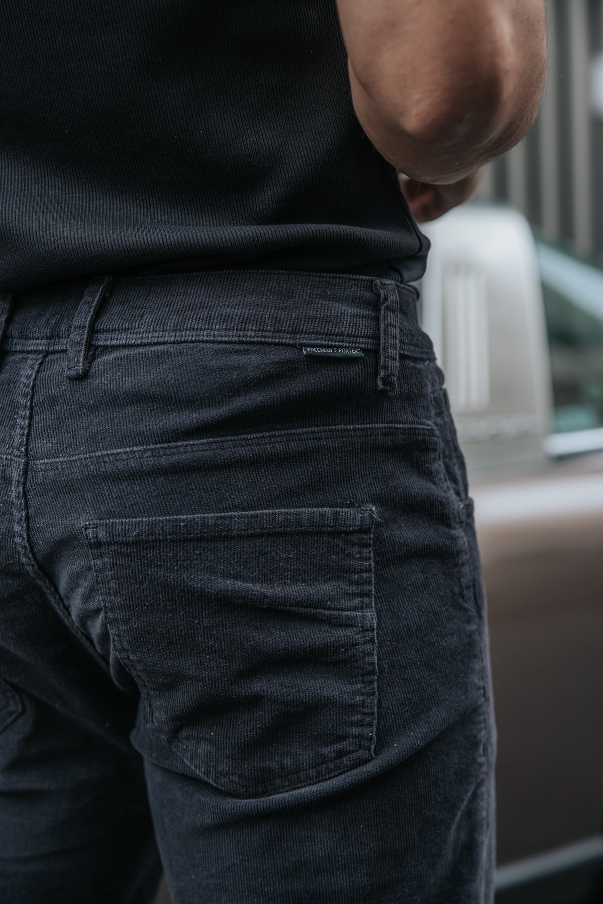 

Tapered Hose Herren Harry Cora black | Freeman T. Porter