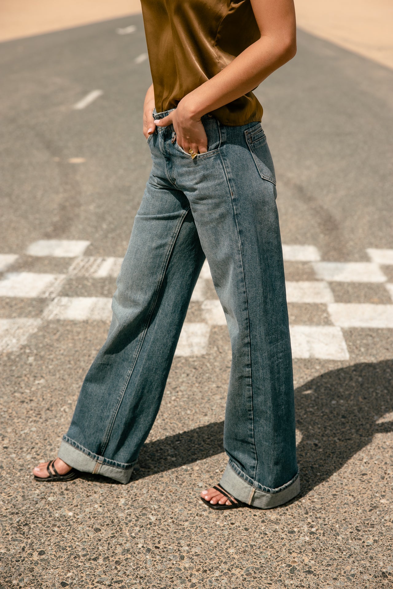 

Weite Jeans mit breitem Umschlag Damen Kate Denim piura | Freeman T. Porter