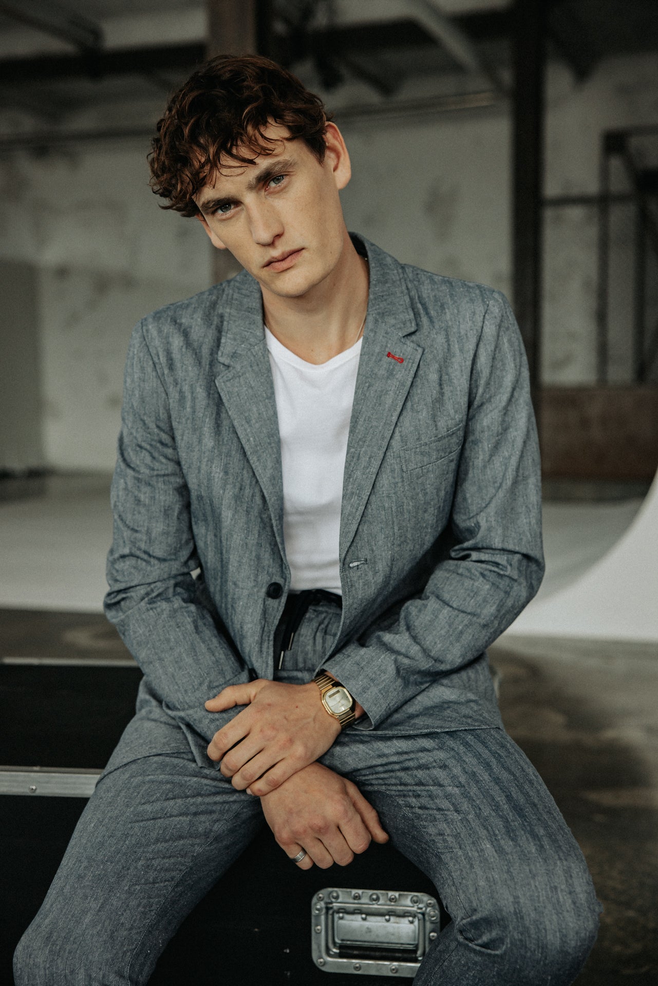 

Pantalon relax Homme Derek Chevron ensign blue | Freeman T. Porter