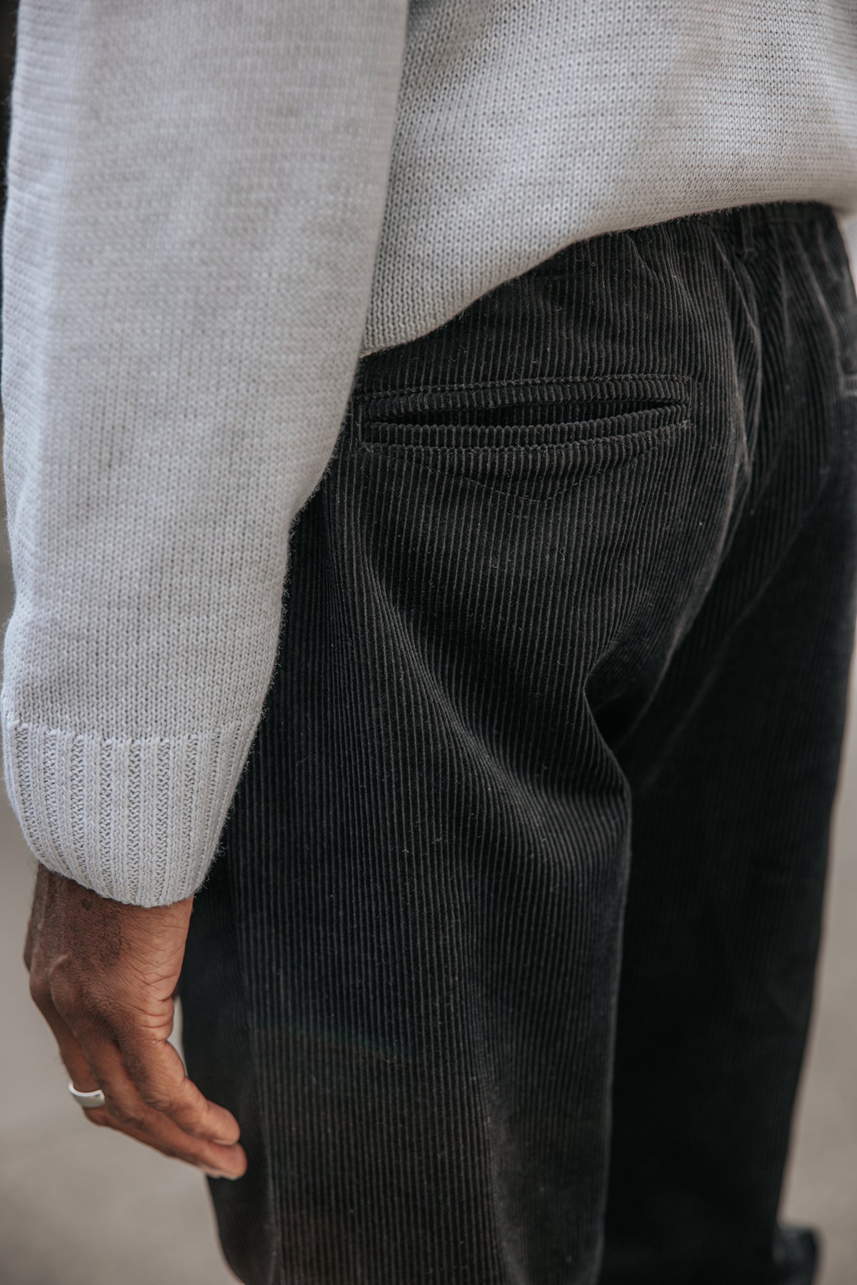 

Relaxed-Fit-Hose Herren Derek Corduroy black | Freeman T. Porter