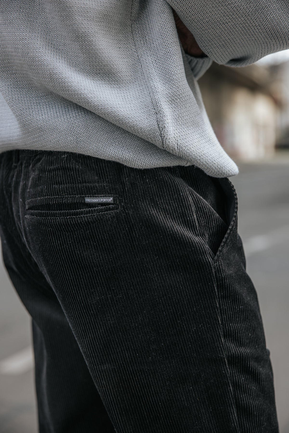 

Relaxed-Fit-Hose Herren Derek Corduroy black | Freeman T. Porter