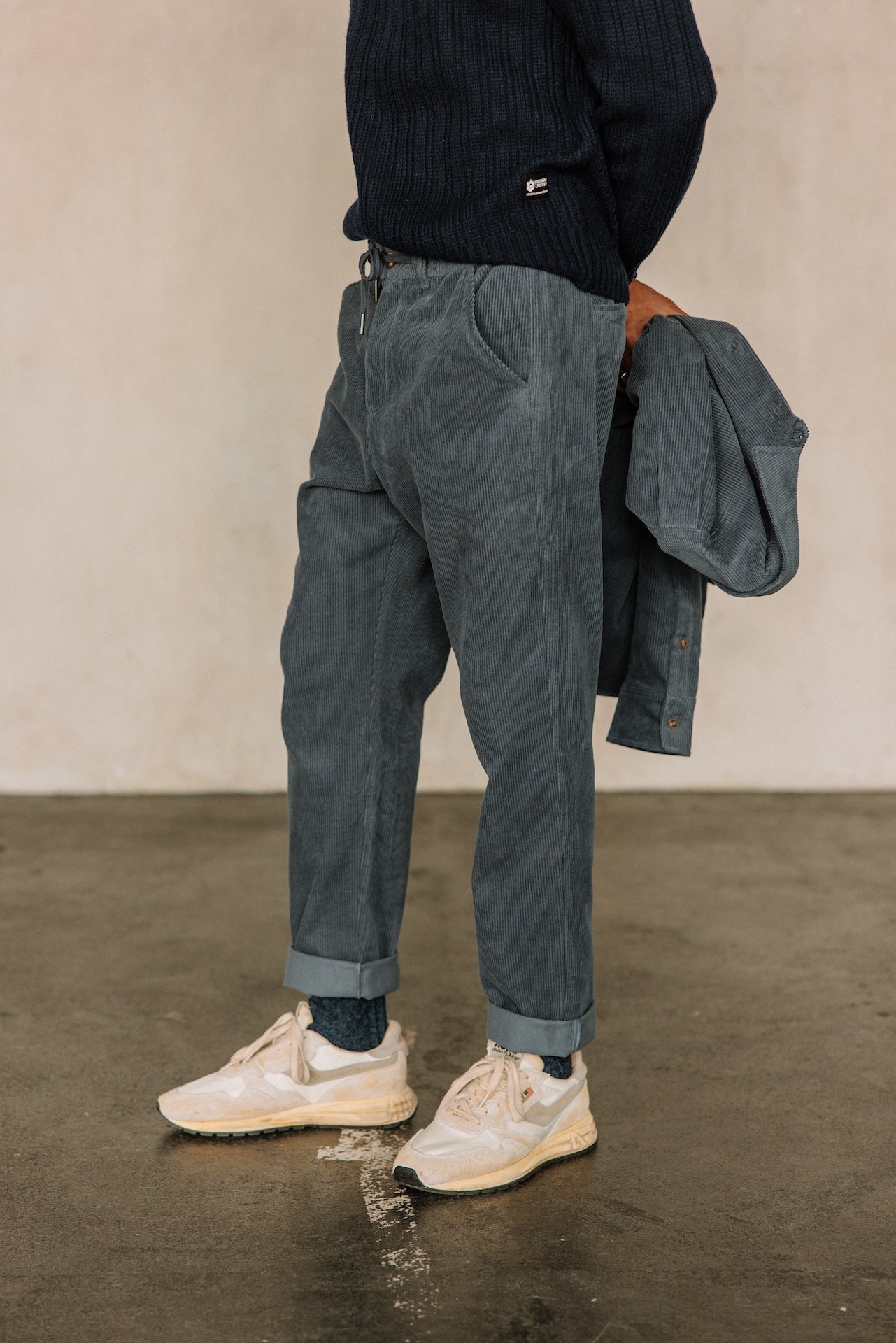 

Pantalon relax Hombres Derek Corduroy grisaille | Freeman T. Porter