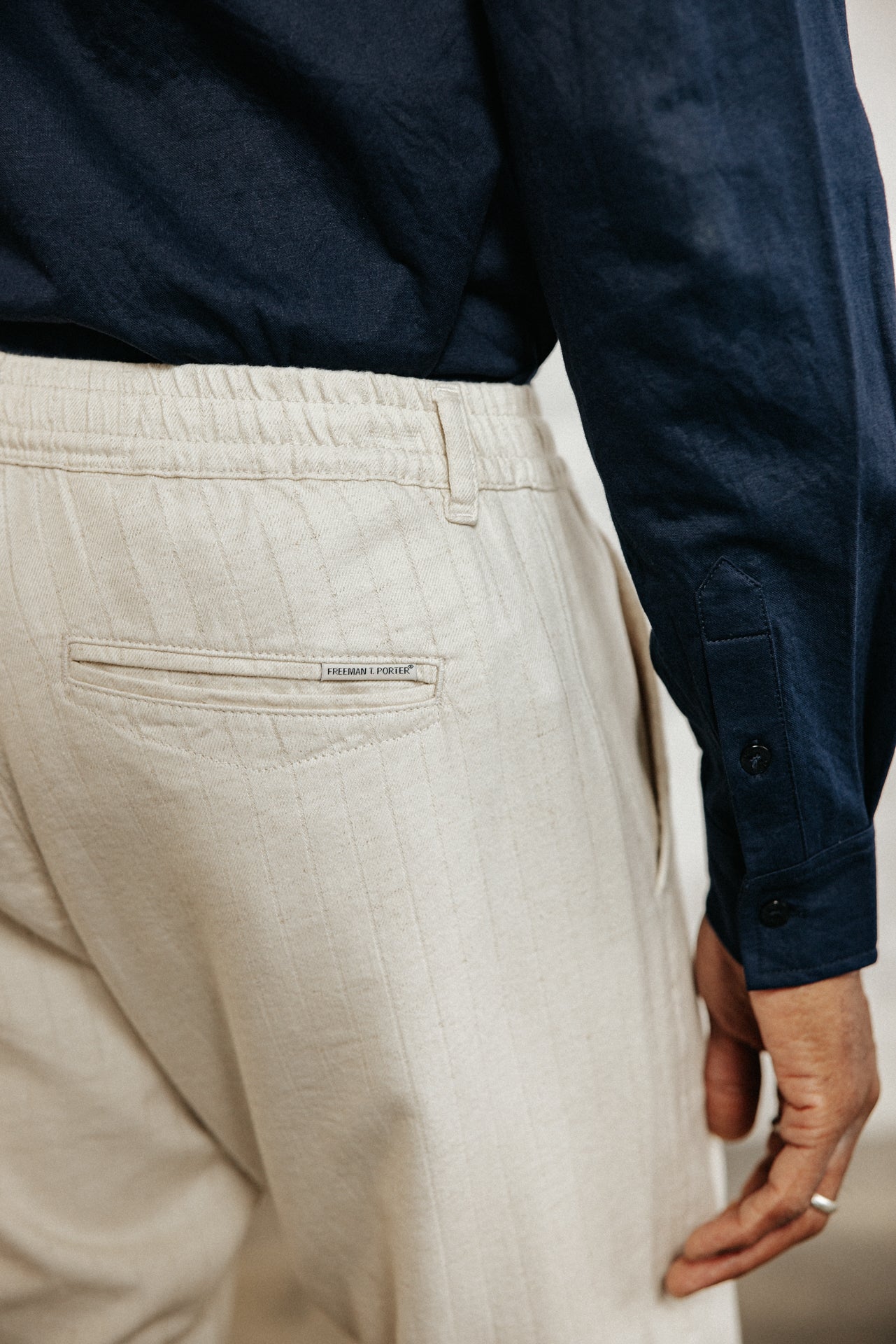 

Pantalon relax Homme Derek Palmae egret | Freeman T. Porter