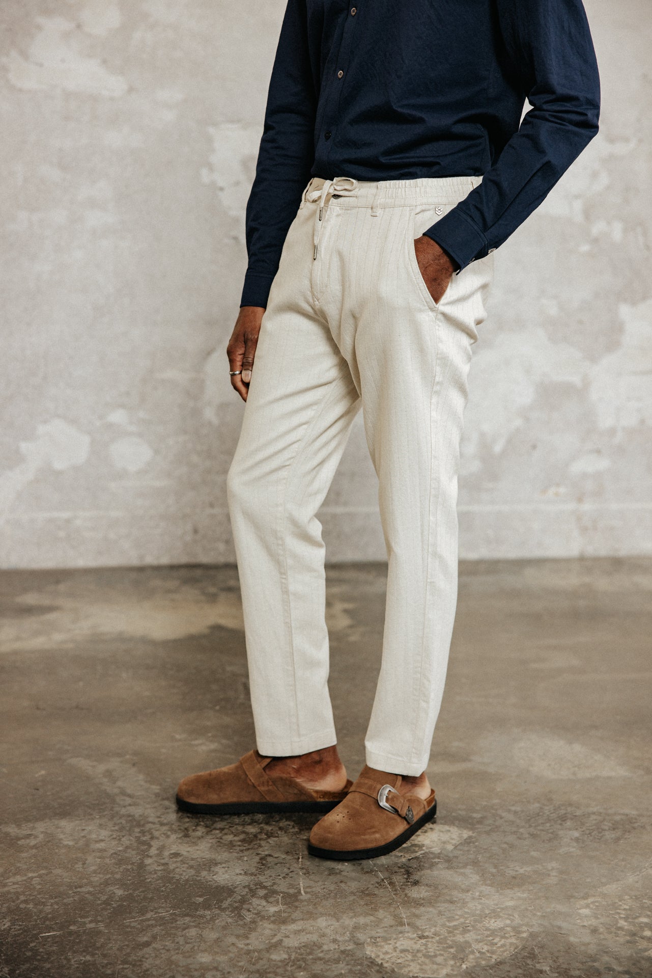 

Pantalon relax Homme Derek Palmae egret | Freeman T. Porter