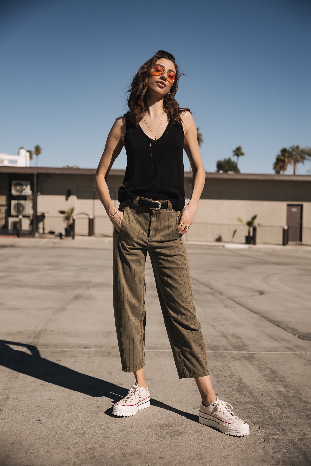   
            

Cropped balloon pants Woman Rosalia City Paléole tea leaf | Freeman T. Porter
          