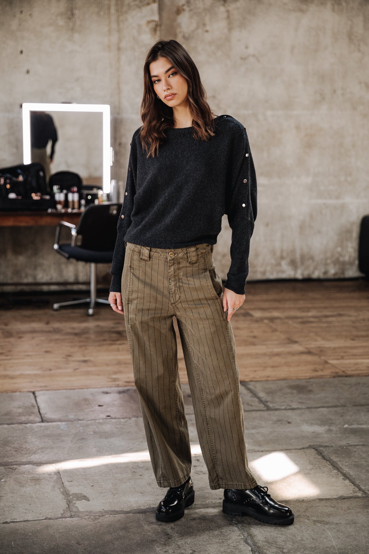 

Pantalon balloon cropped Femme Rosalia City Paleole tea leaf | Freeman T. Porter