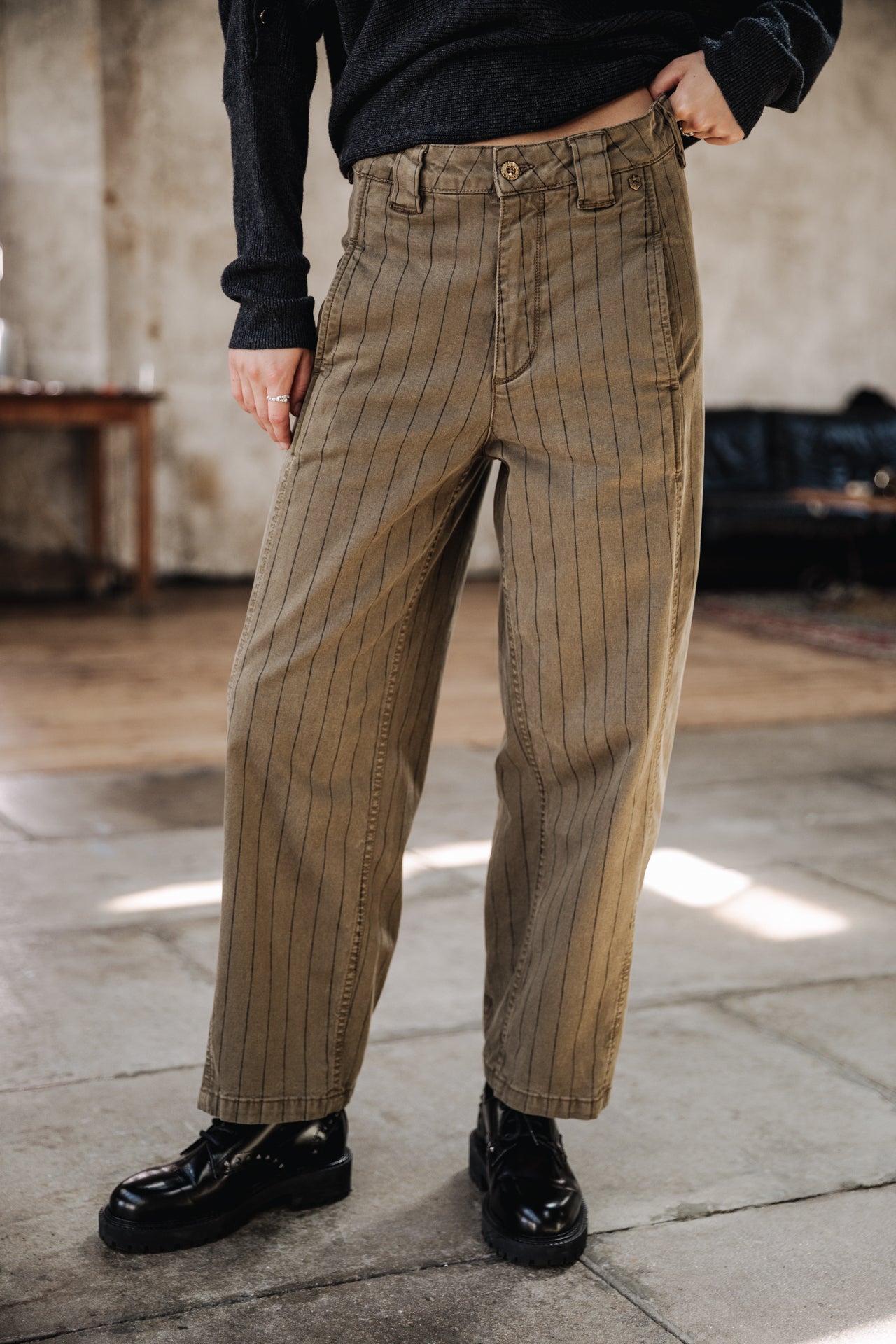 

Pantalon balloon cropped Femme Rosalia City Paleole tea leaf | Freeman T. Porter