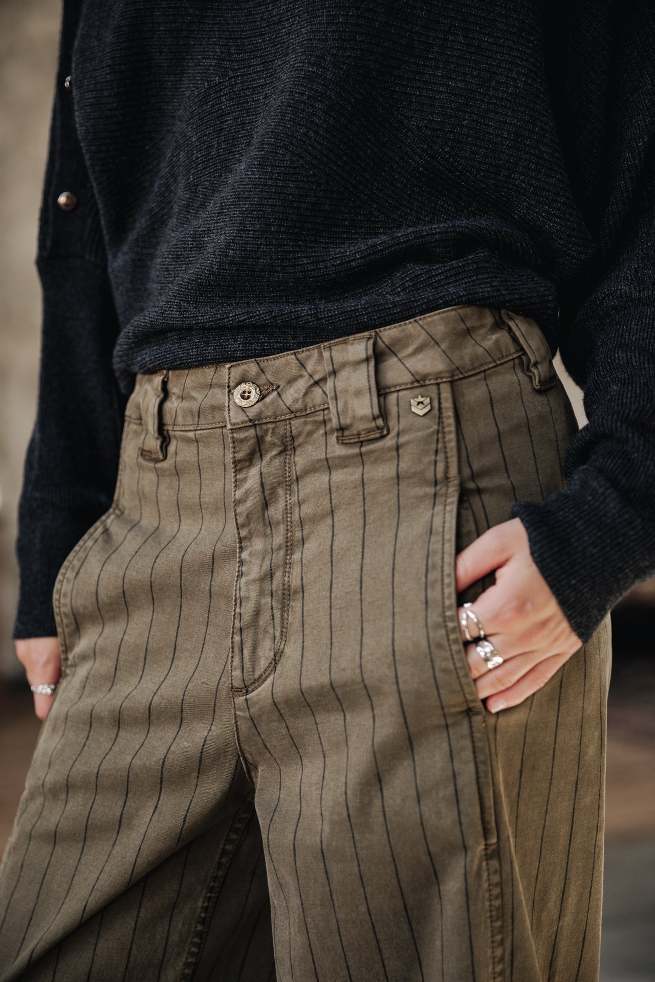 

Pantalon balloon cropped Femme Rosalia City Paleole tea leaf | Freeman T. Porter