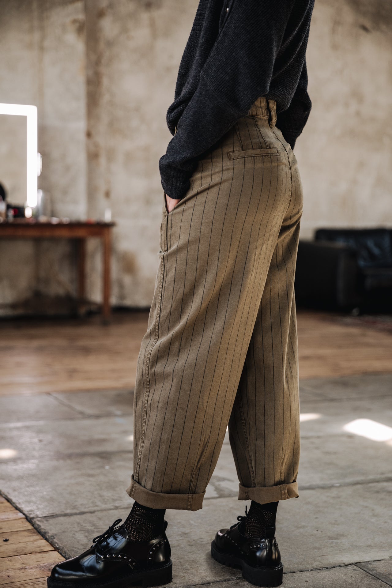 

Pantalon balloon cropped Femme Rosalia City Paleole tea leaf | Freeman T. Porter