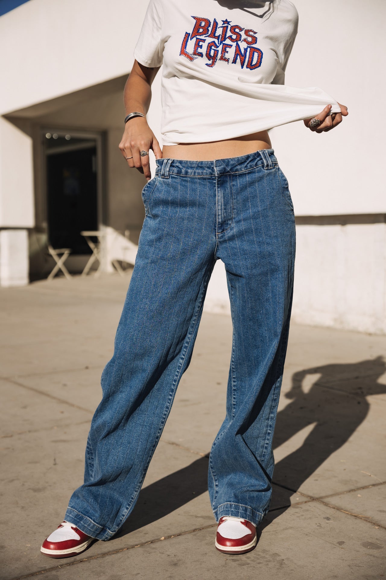 
              

Vaqueros de pata ancha Mujer Nickie piazalli light blue | Freeman T. Porter
            