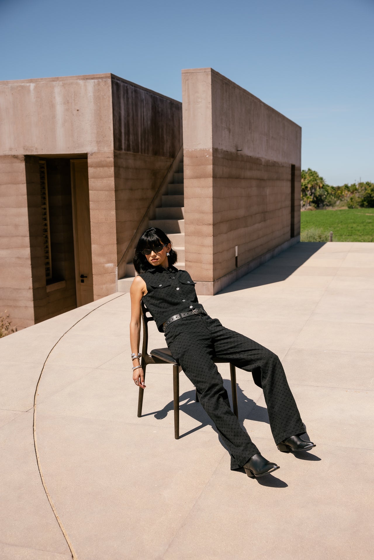 

Pantalon large Femme Nickie Beatnik black | Freeman T. Porter