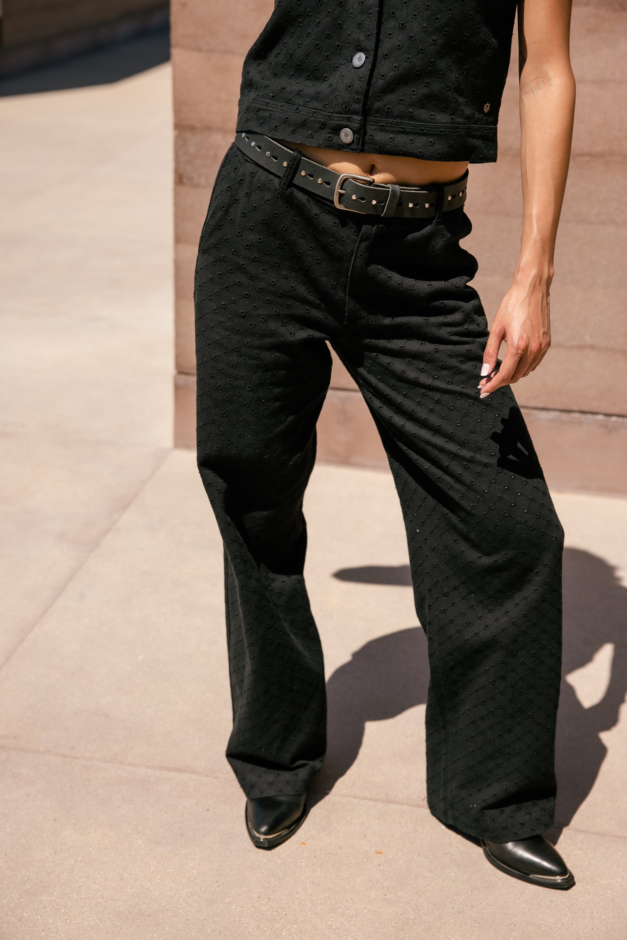 

Pantalon large Femme Nickie Beatnik black | Freeman T. Porter