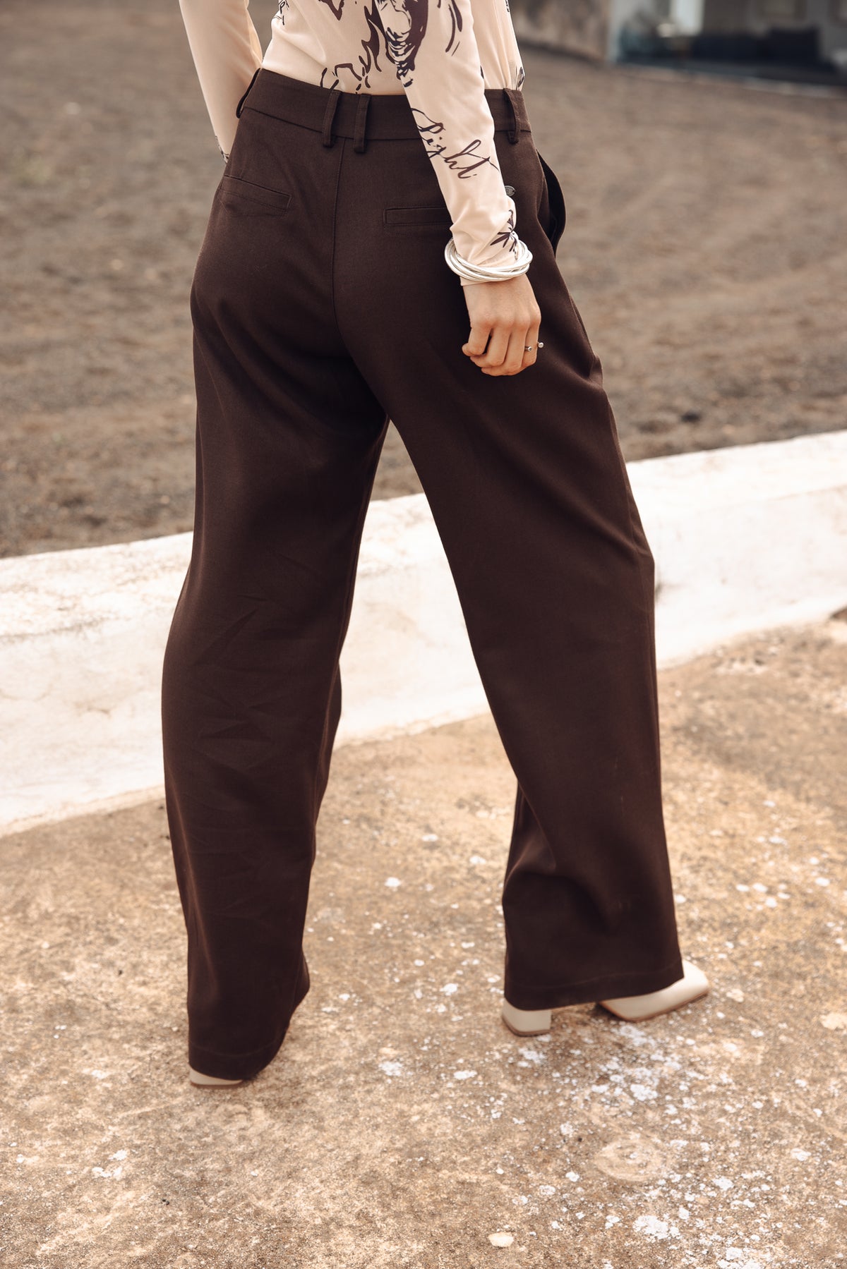 

Wide Leg Chino Damen Nickie Dust chocolate torte | Freeman T. Porter