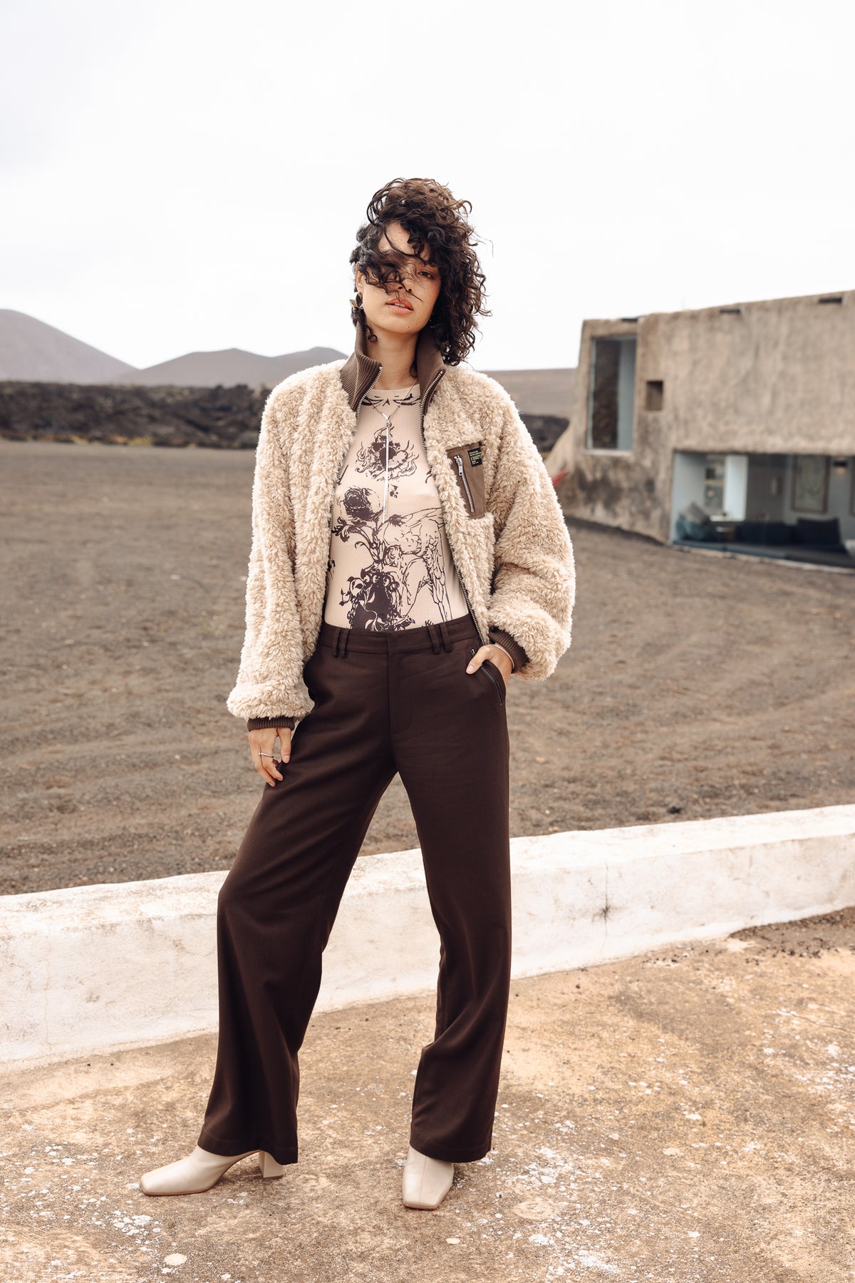 

Wide Leg Chino Damen Nickie Dust chocolate torte | Freeman T. Porter