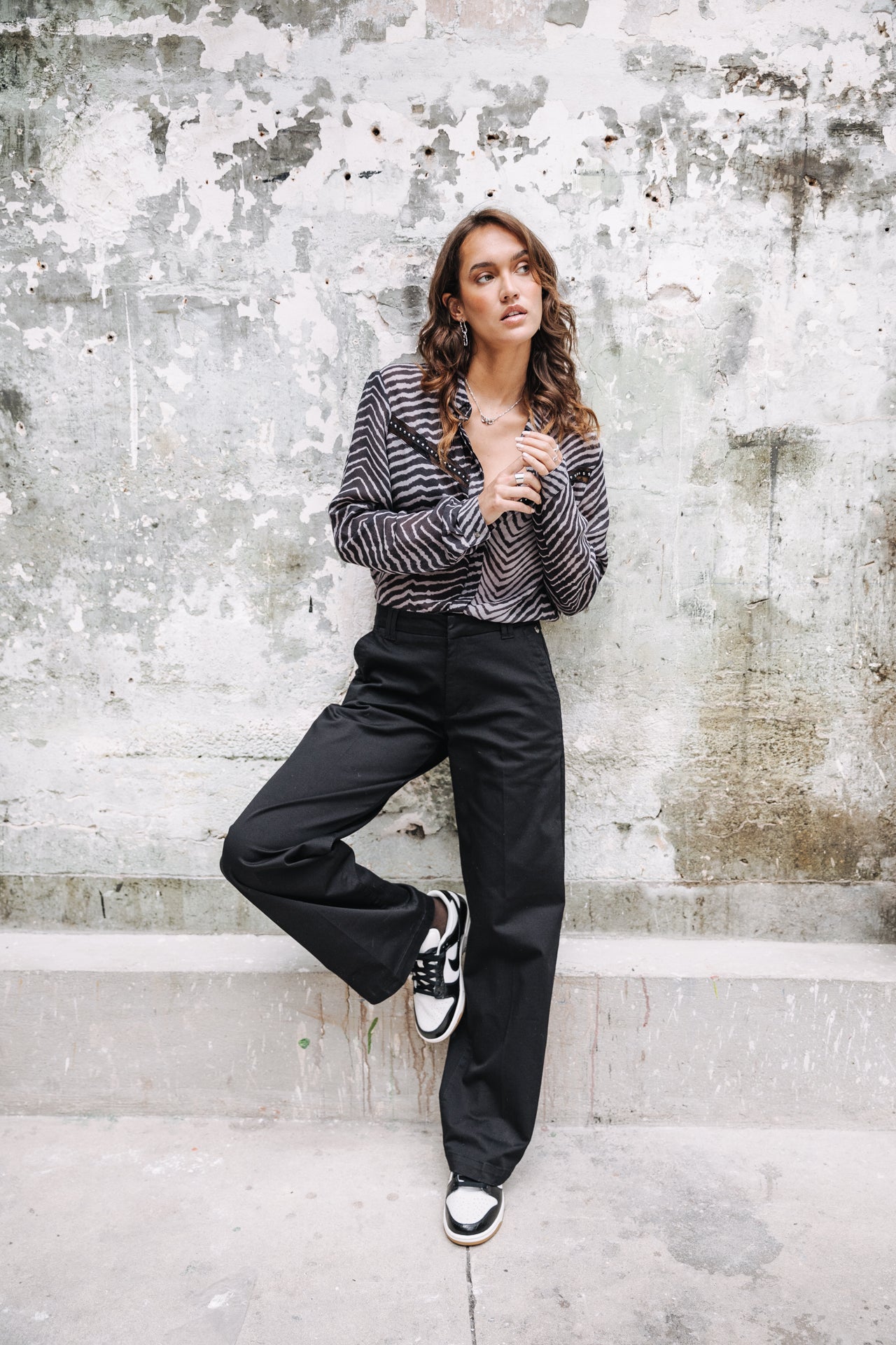 freeman porter Nickie Felicita Pantalon large Femme black Soldes Vêtements