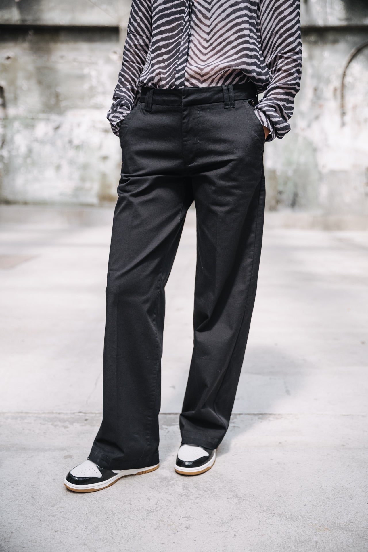 

Pantalon large Femme Nickie Felicita black | Freeman T. Porter