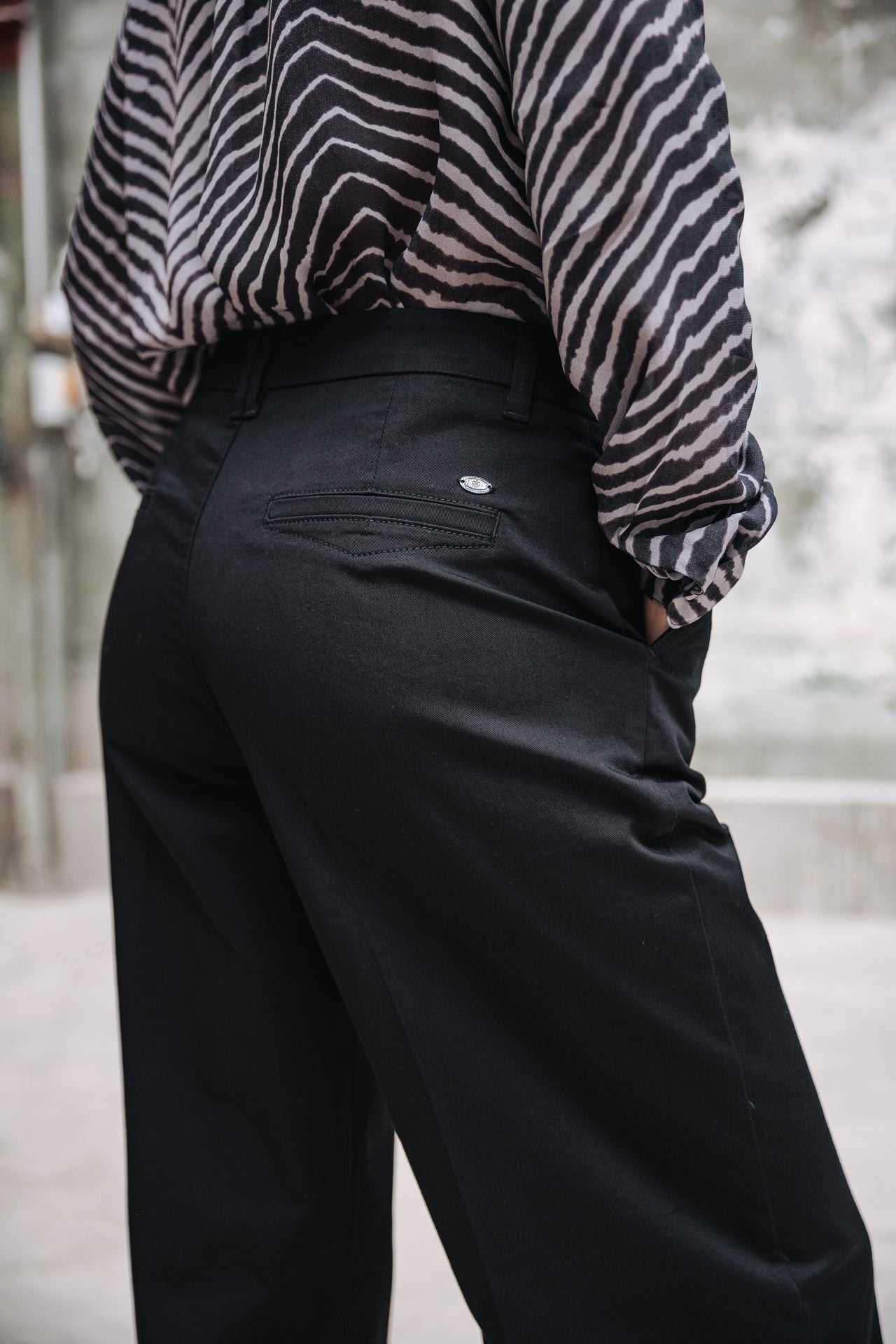 

Pantalon large Femme Nickie Felicita black | Freeman T. Porter