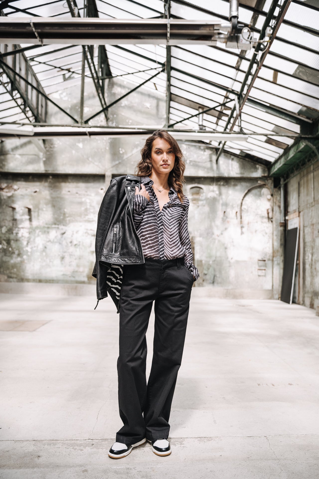 

Pantalon large Femme Nickie Felicita black | Freeman T. Porter