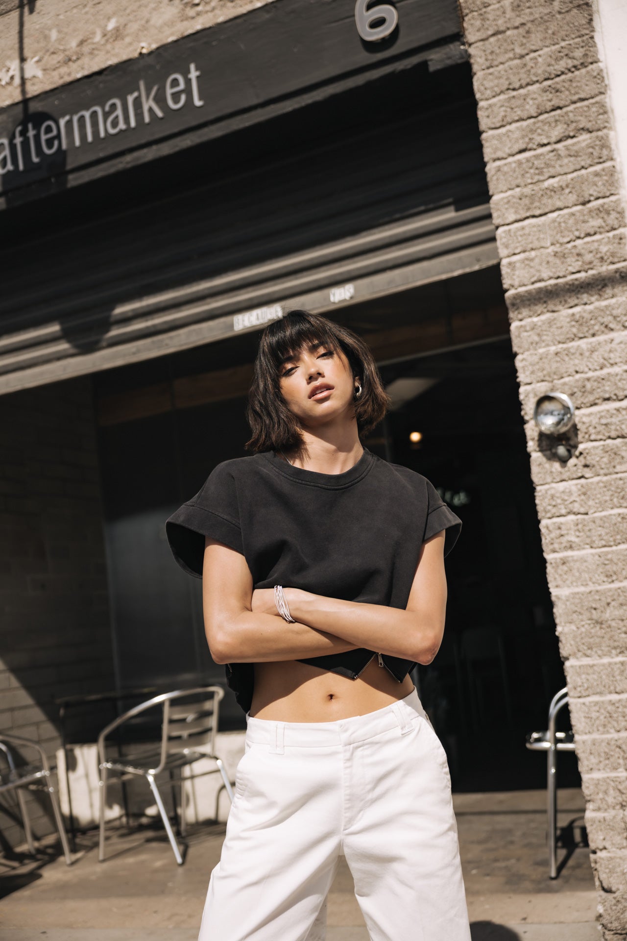 

Weite Hose Frau Nickie Felicita bright white | Freeman T. Porter