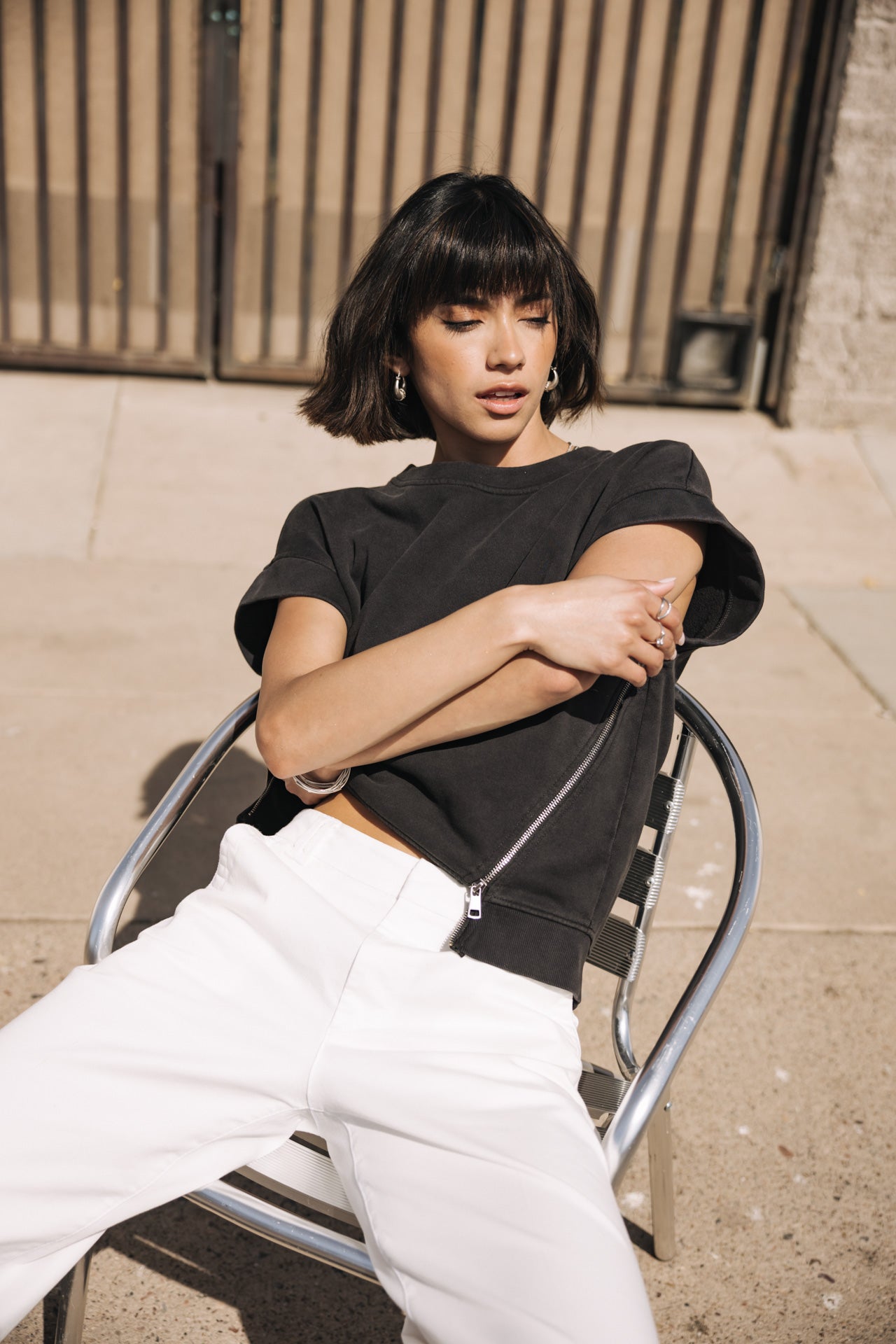 

Weite Hose Frau Nickie Felicita bright white | Freeman T. Porter