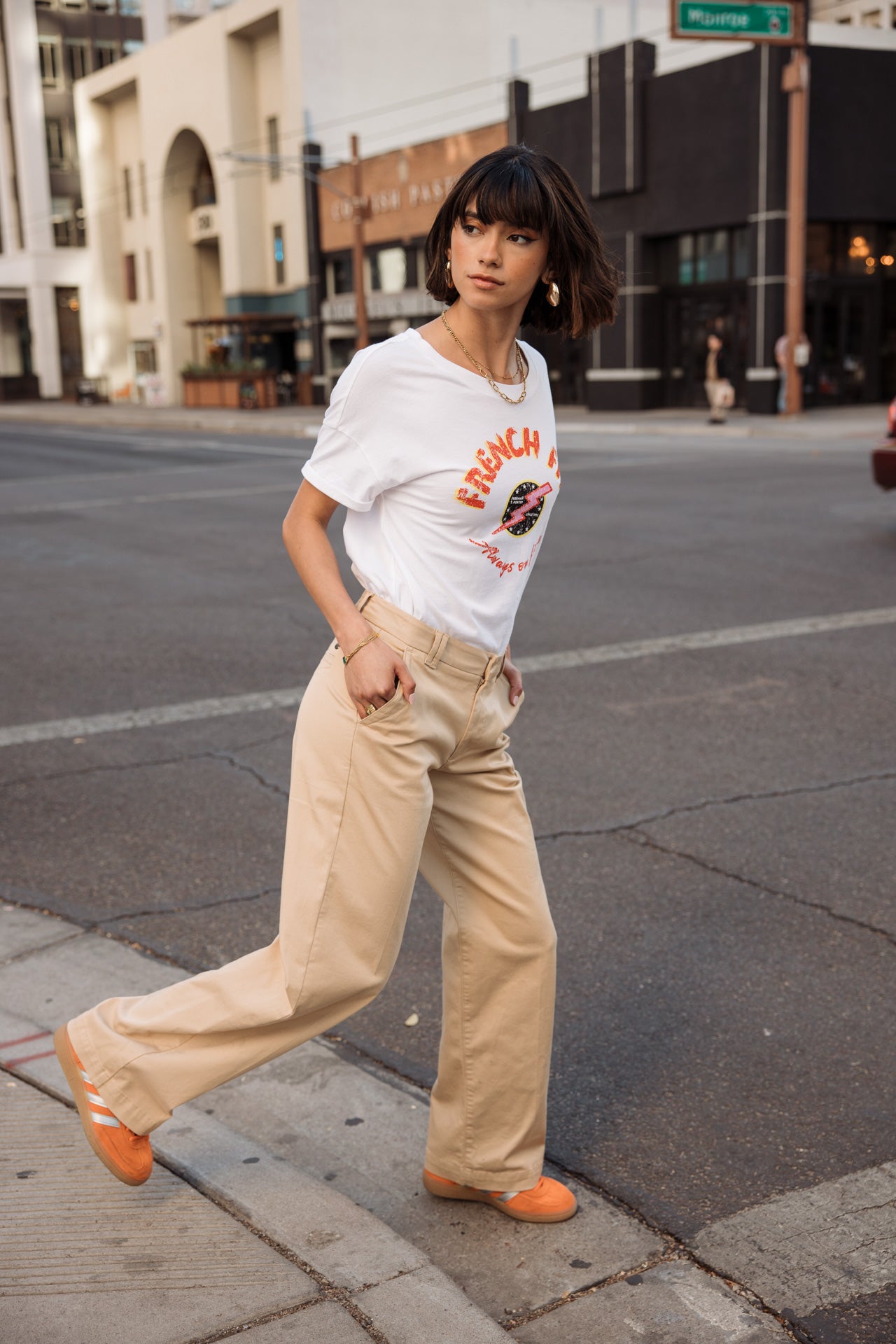 

Pantalones anchos Mujer Nickie Felicita irish cream | Freeman T. Porter