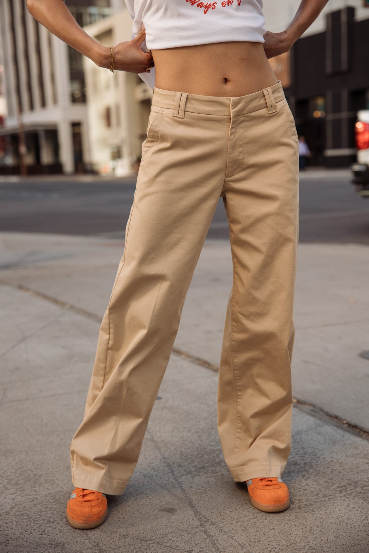 

Pantalones anchos Mujer Nickie Felicita irish cream | Freeman T. Porter