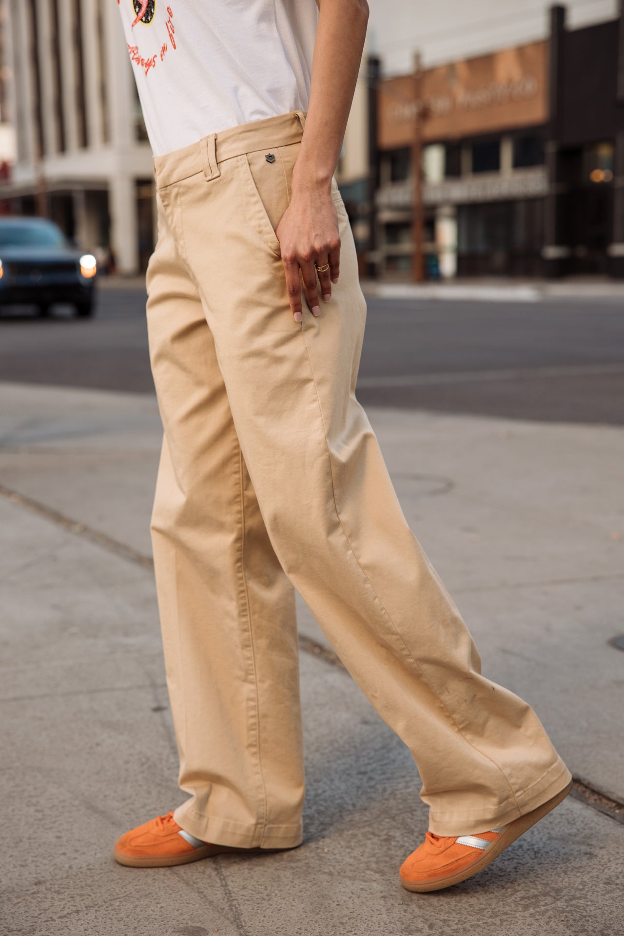 

Pantalones anchos Mujer Nickie Felicita irish cream | Freeman T. Porter