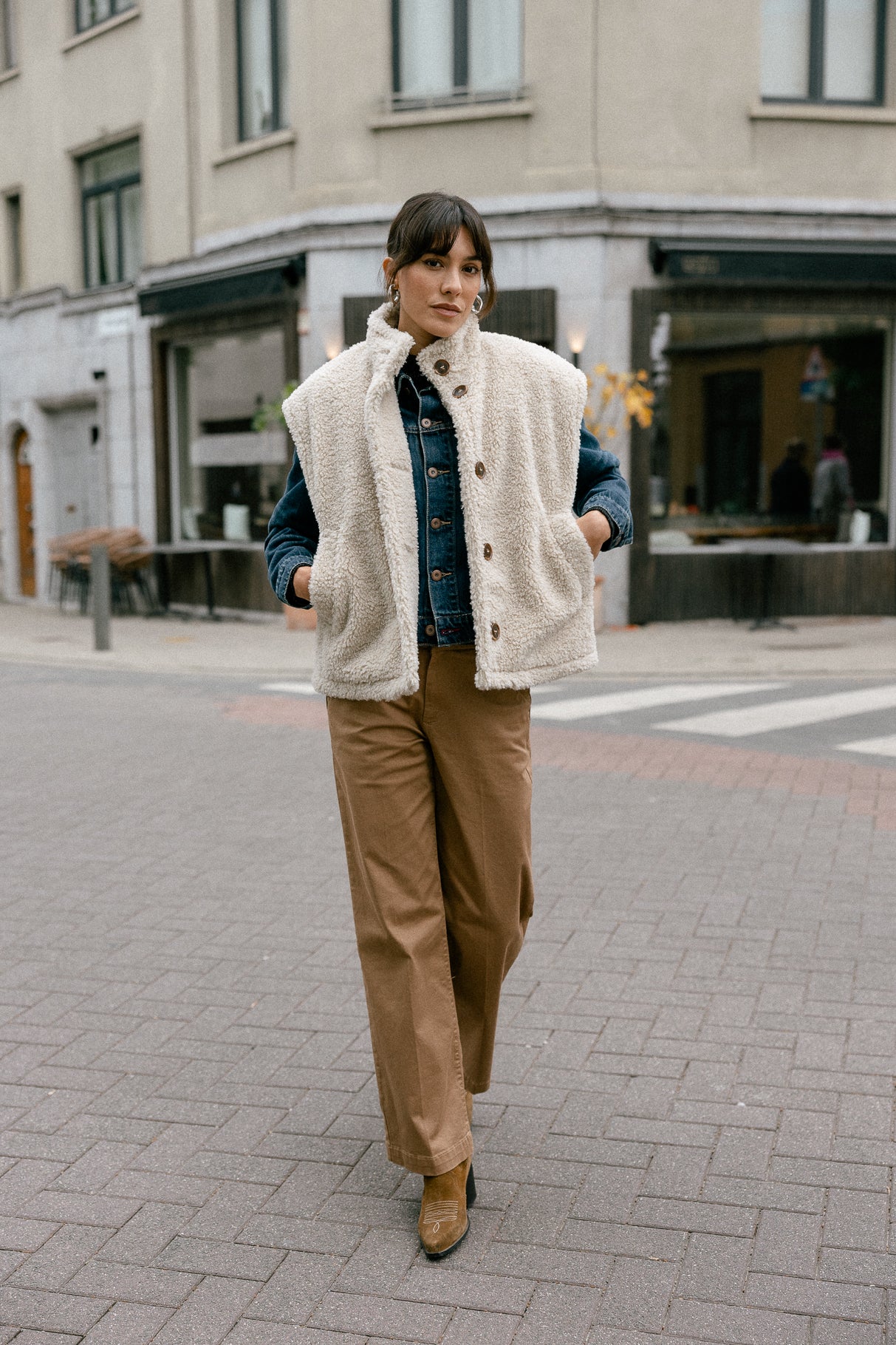 

Pantalon large Femme Nickie Felicita kelp | Freeman T. Porter