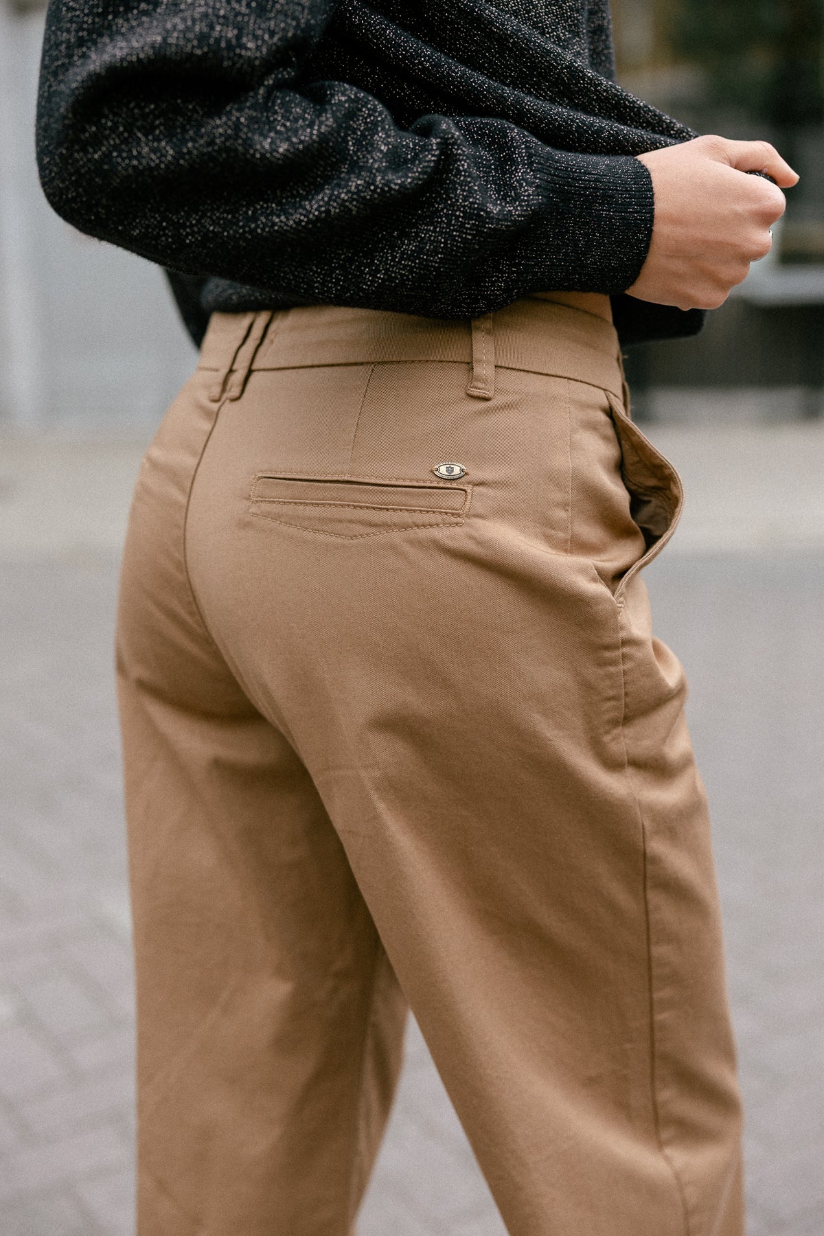 

Weite Chino-Hose Damen Nickie Felicita kelp | Freeman T. Porter