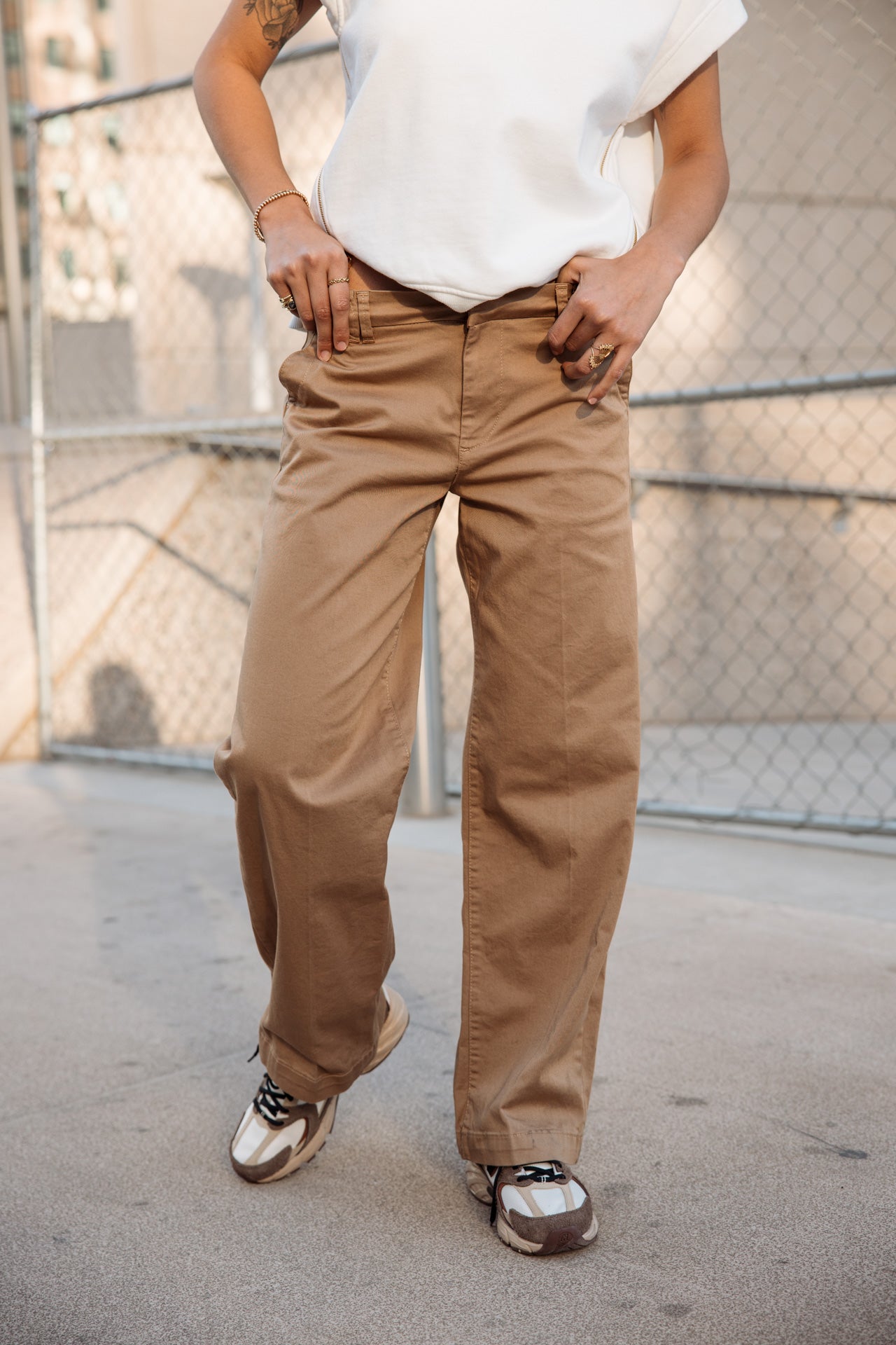 

Pantalón ancho Mujer Nickie Felicita kelp | Freeman T. Porter