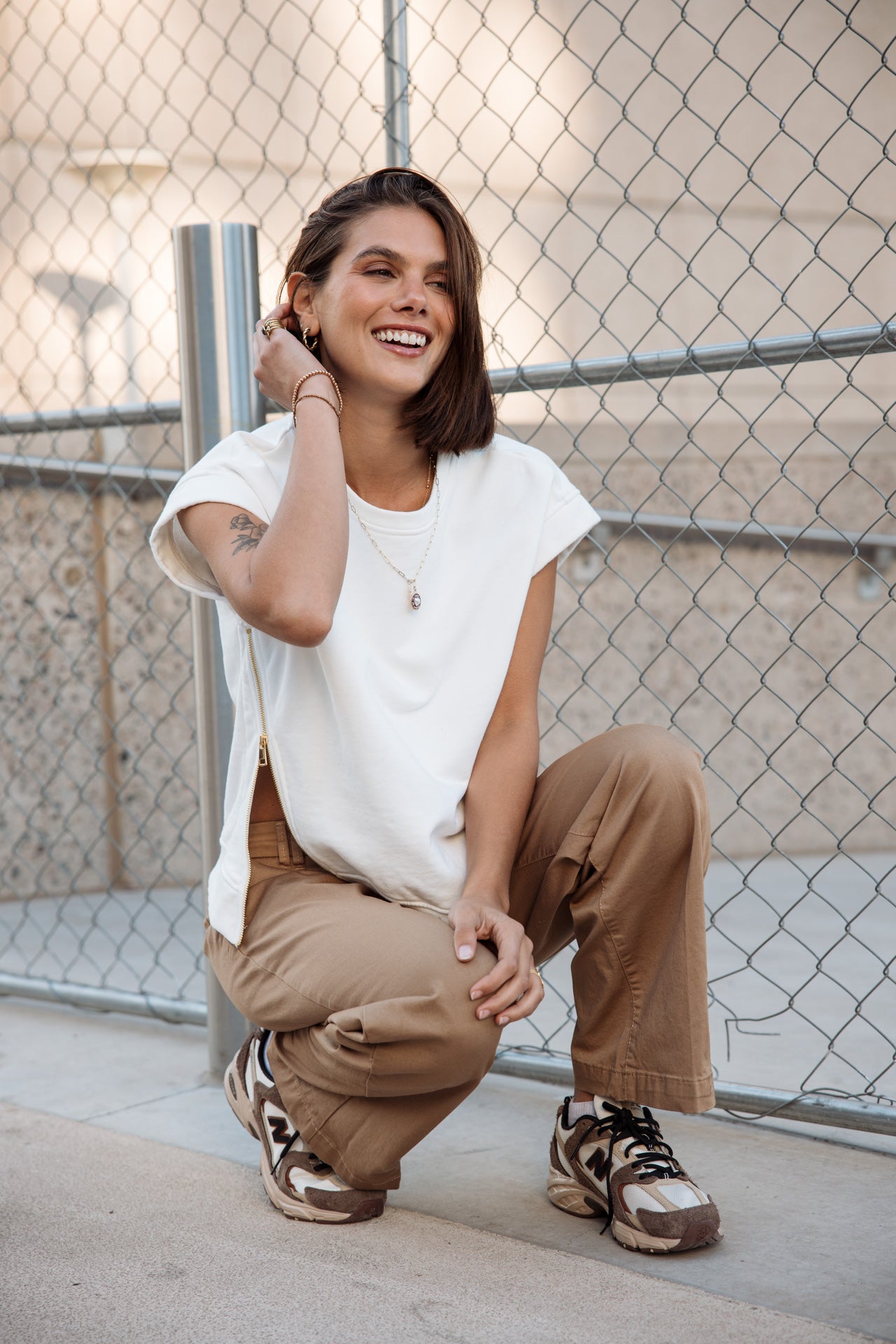 

Pantalón ancho Mujer Nickie Felicita kelp | Freeman T. Porter