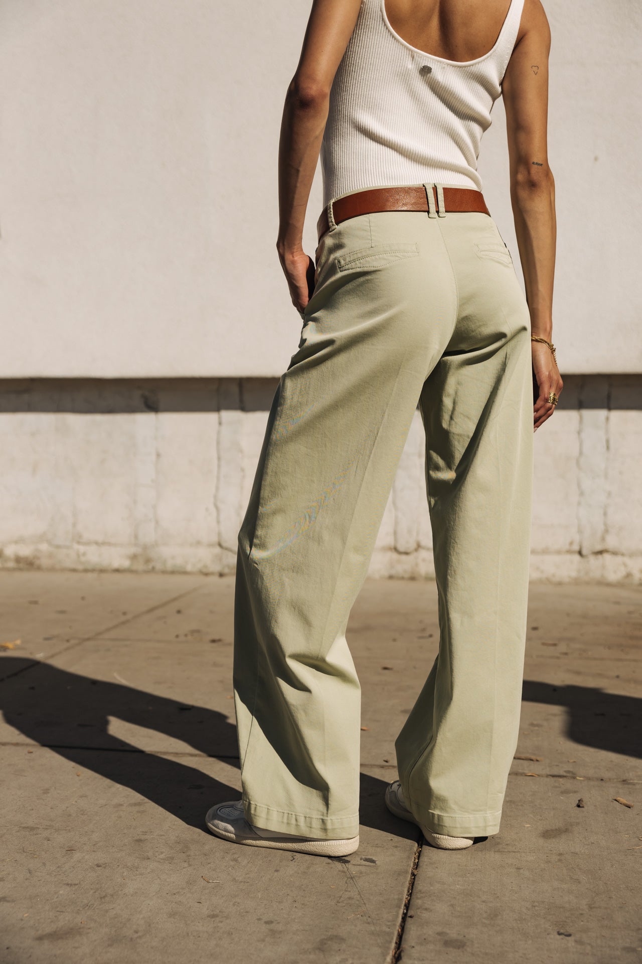 

Pantalones anchos Mujer Nickie Felicita desert sage | Freeman T. Porter