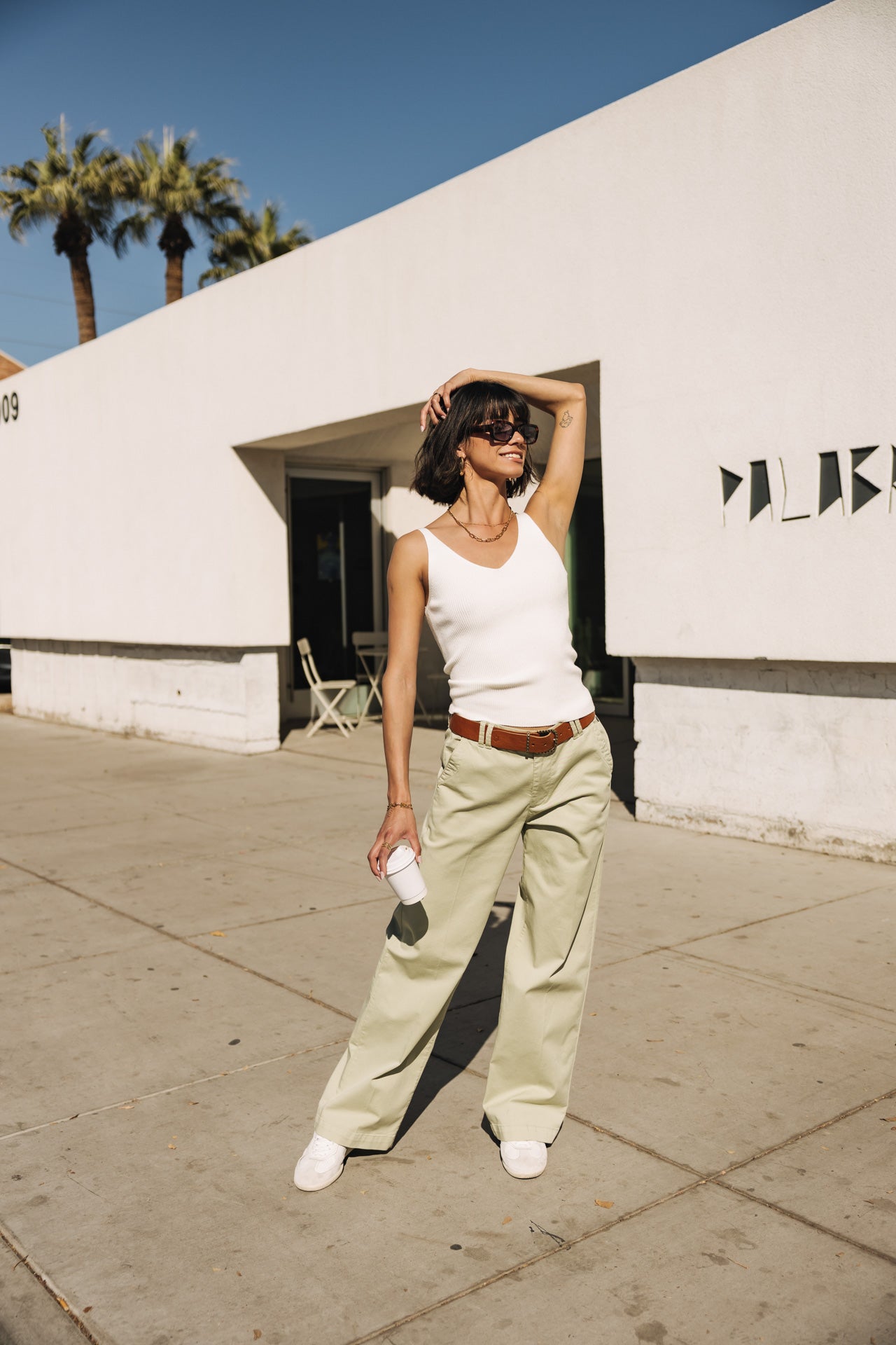

Pantalones anchos Mujer Nickie Felicita desert sage | Freeman T. Porter